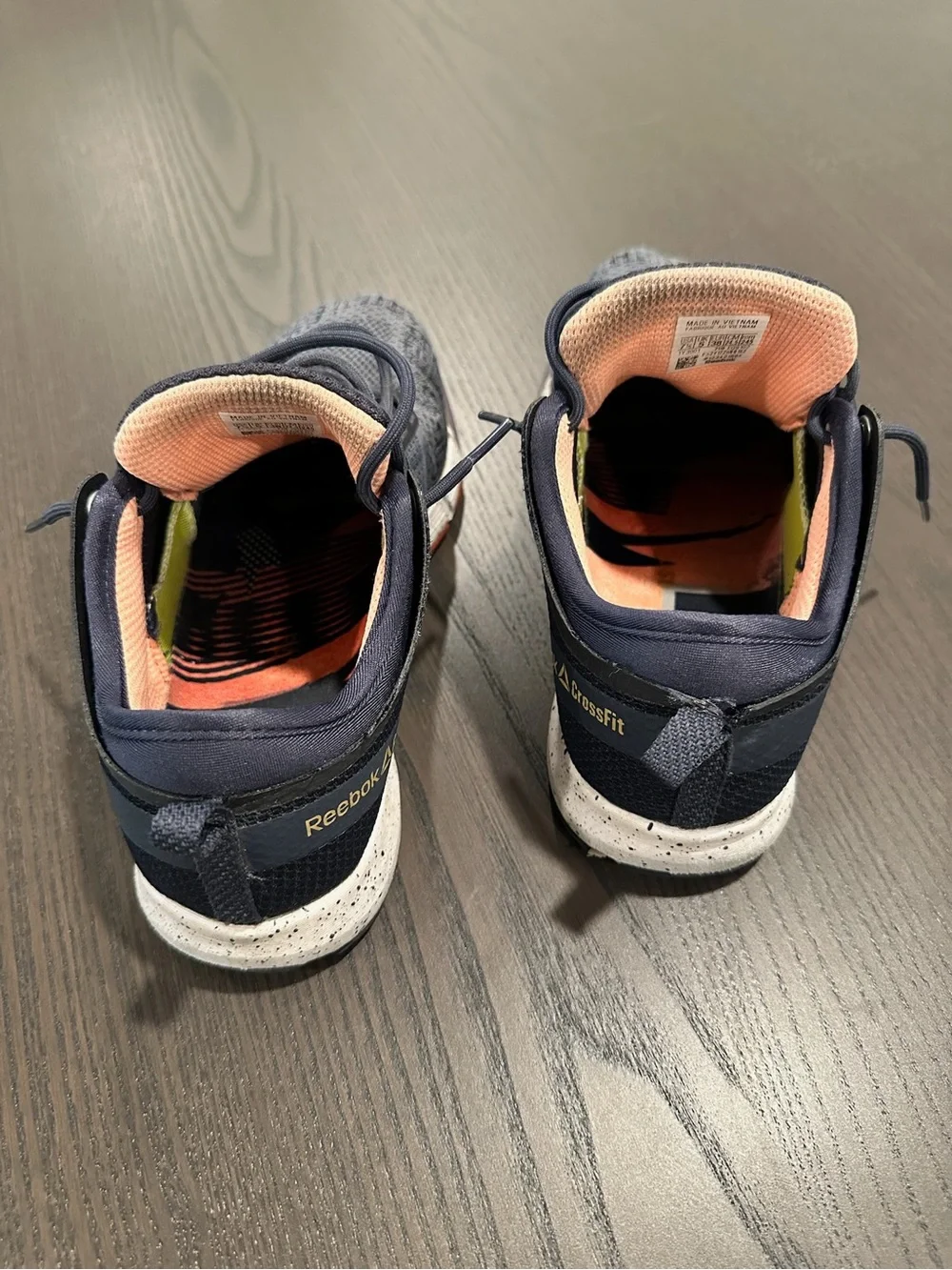 Reebok Nanos - Navy and Peach CrossFit Training Shoes